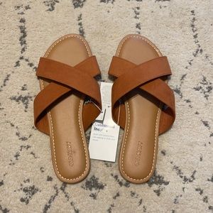 Old navy Criss Cross Suede Cognac Sandals